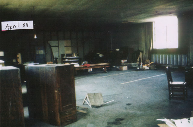 The back room -- Rehearsal space for the Smoke Blues Band and first home of the Human Ensemble Theater Group, which eventually evolved into the Salt Lake Acting Company.